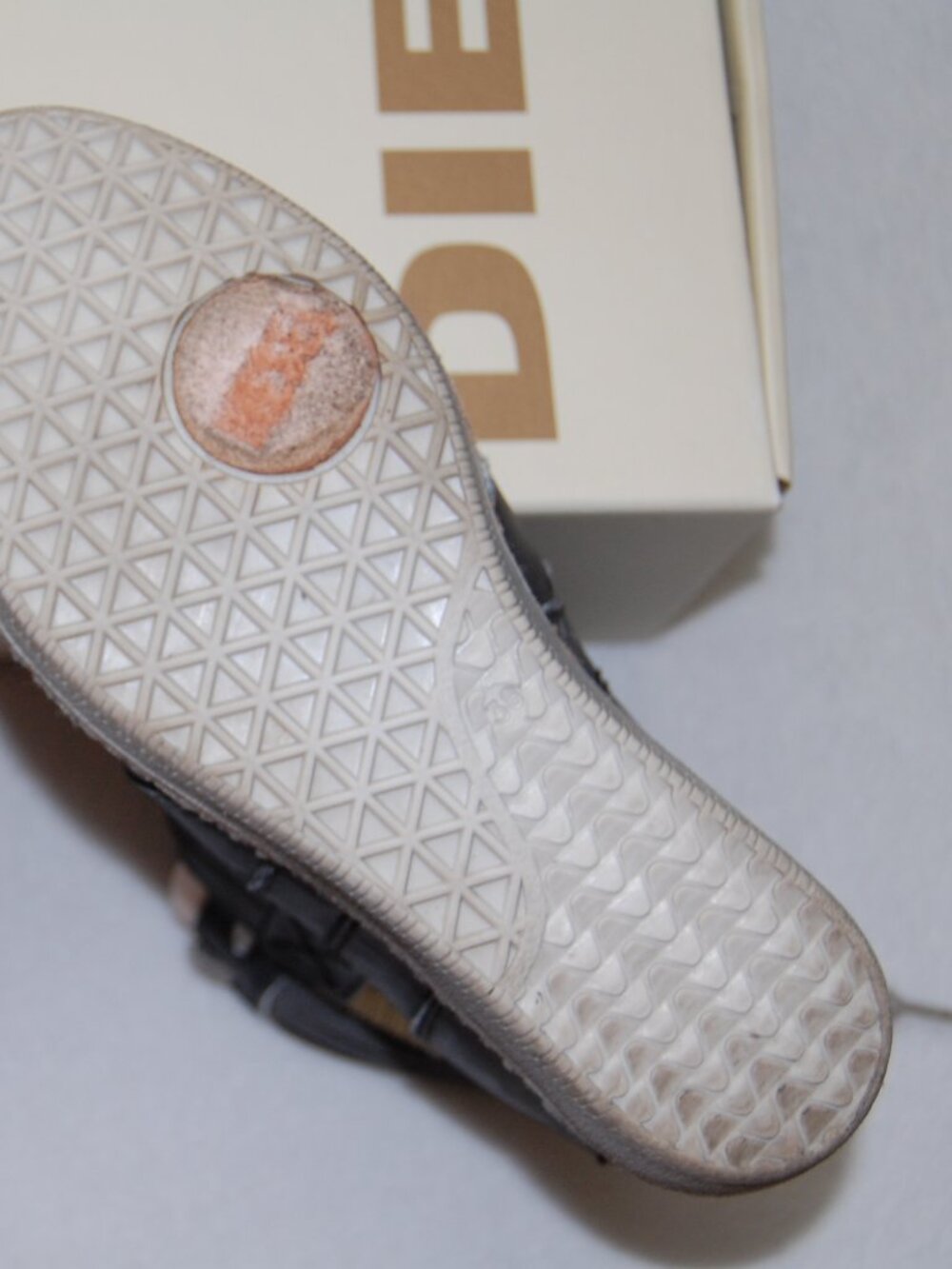 Diesel Carabas Wedge Heel Boots, Women Size US 7.5 Gray - Picture 15 of 15
